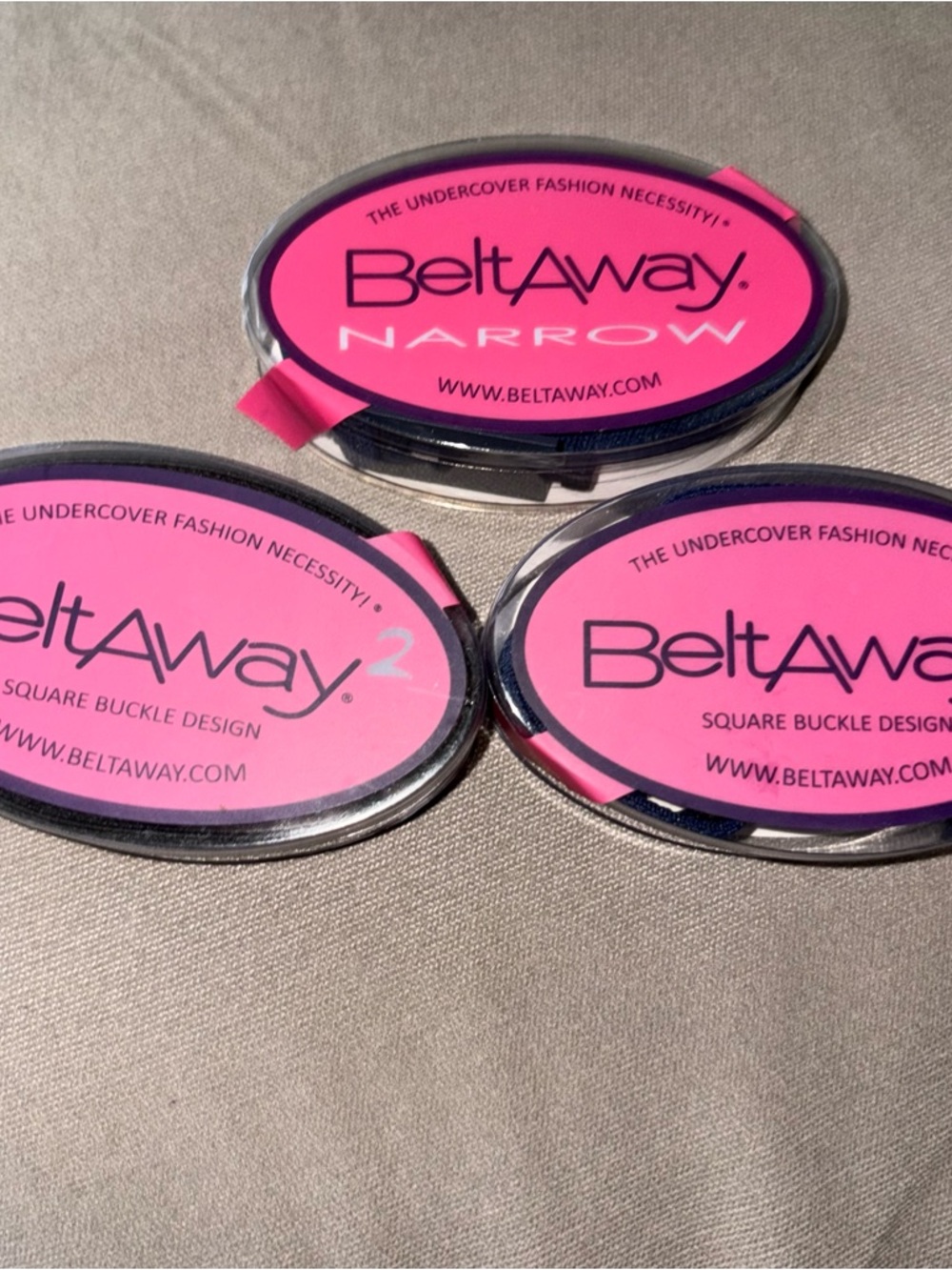 Narrow Invisible Belt for Women - Black